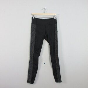 Lululemon Speed Tights IV Women 6 Ravish Reptile Silver Black Reflective 222